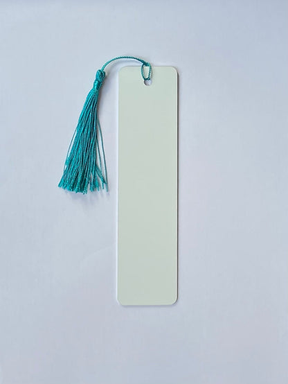 sublimation bookmark with turquoise tassels