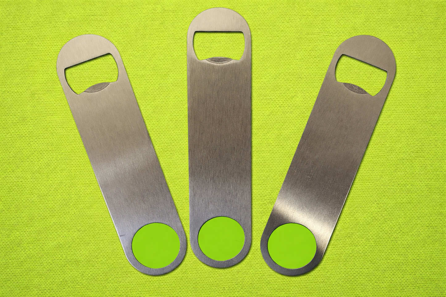 Silver sublimation bottle opener bar blade , ideal for custom designs and branding