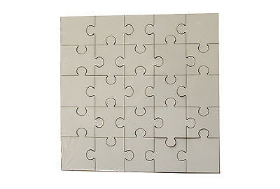 6 x MDF Blank Sublimation Square Jigsaw Puzzle 17cm x 17cm