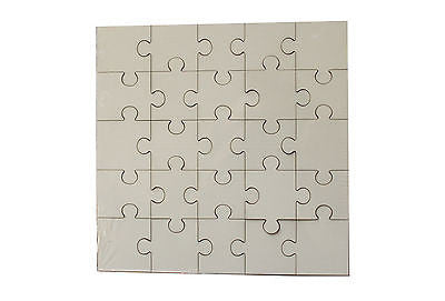 MDF Blank Sublimation Square Jigsaw Puzzle 17cm x 17cm - Multi Packs