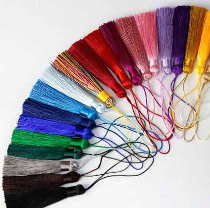 Assorted colours bookmark tassels