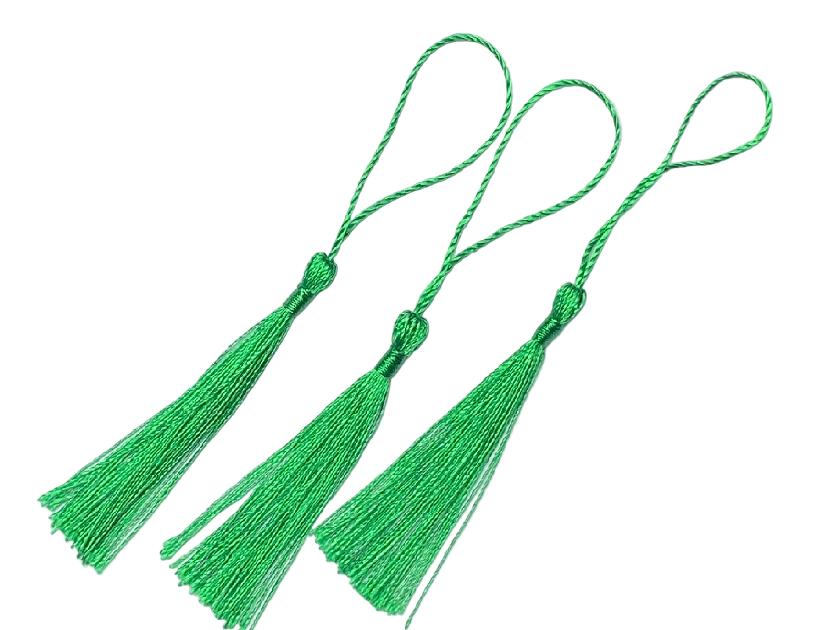 Green Bookmark Tassels