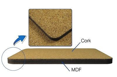 MDF Blank Sublimation Placemats 23cm x 19cm cork backed - Multi Packs
