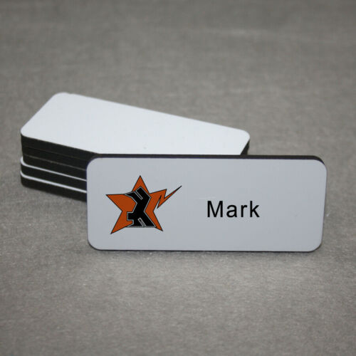 MDF Sublimation Name Badge Rectangle 6cm x 4cm - Multi Packs