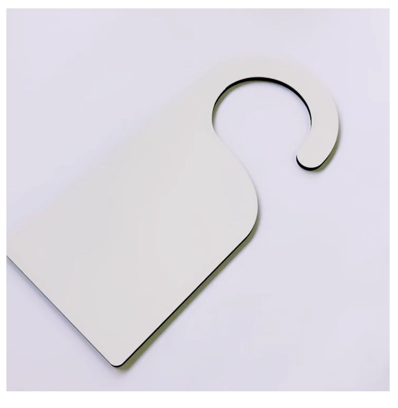 100 x MDF Blank Sublimation Door Hanger 23cm x 10cm Double Sided