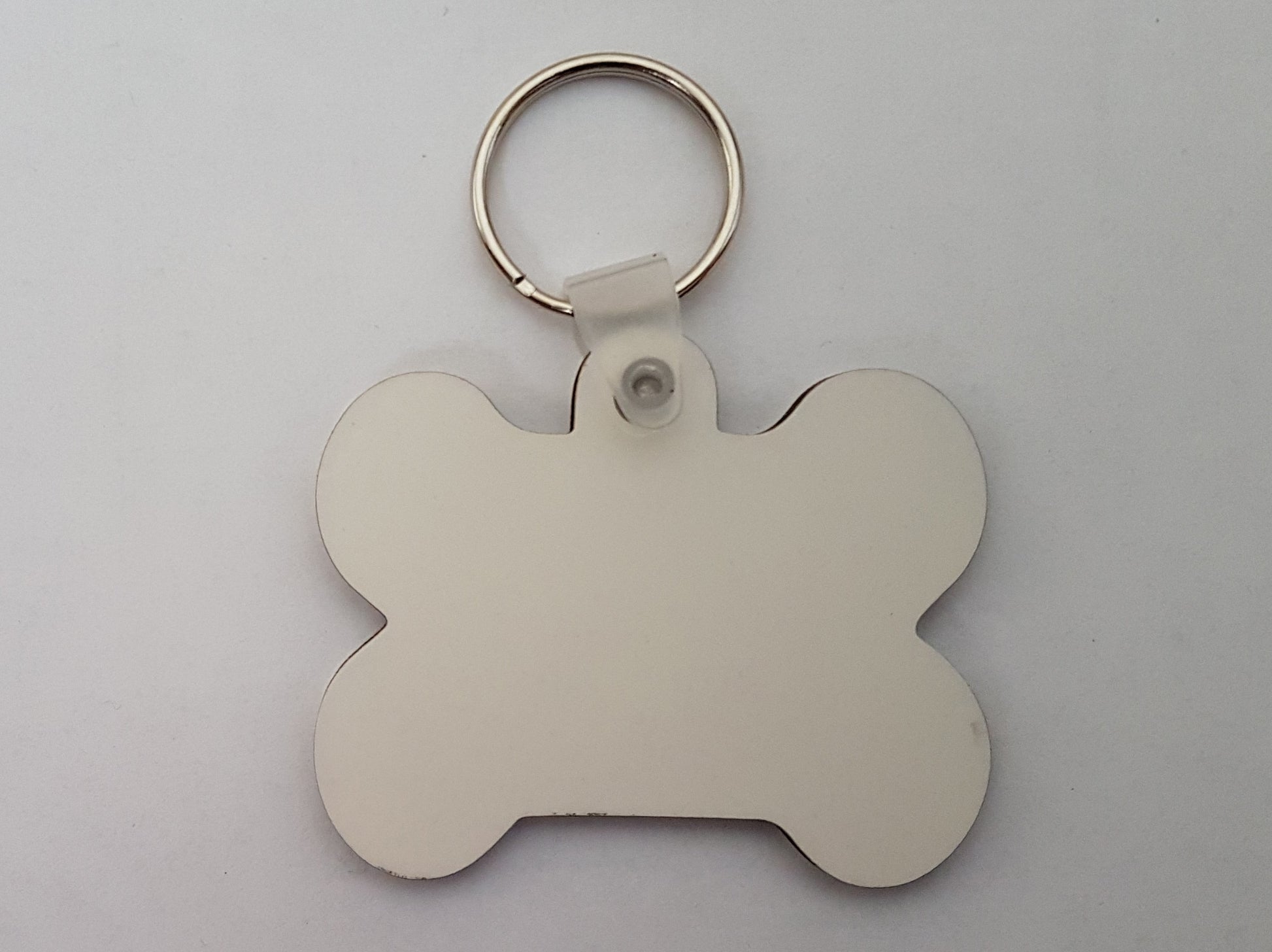 25 x Blank Sublimation MDF Keyrings Pet Tag Double Sided