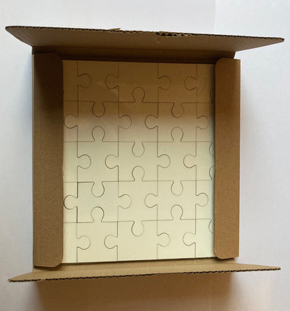 100 x  MDF Sublimation Square Jigsaw Puzzle 17 cm x 17cm