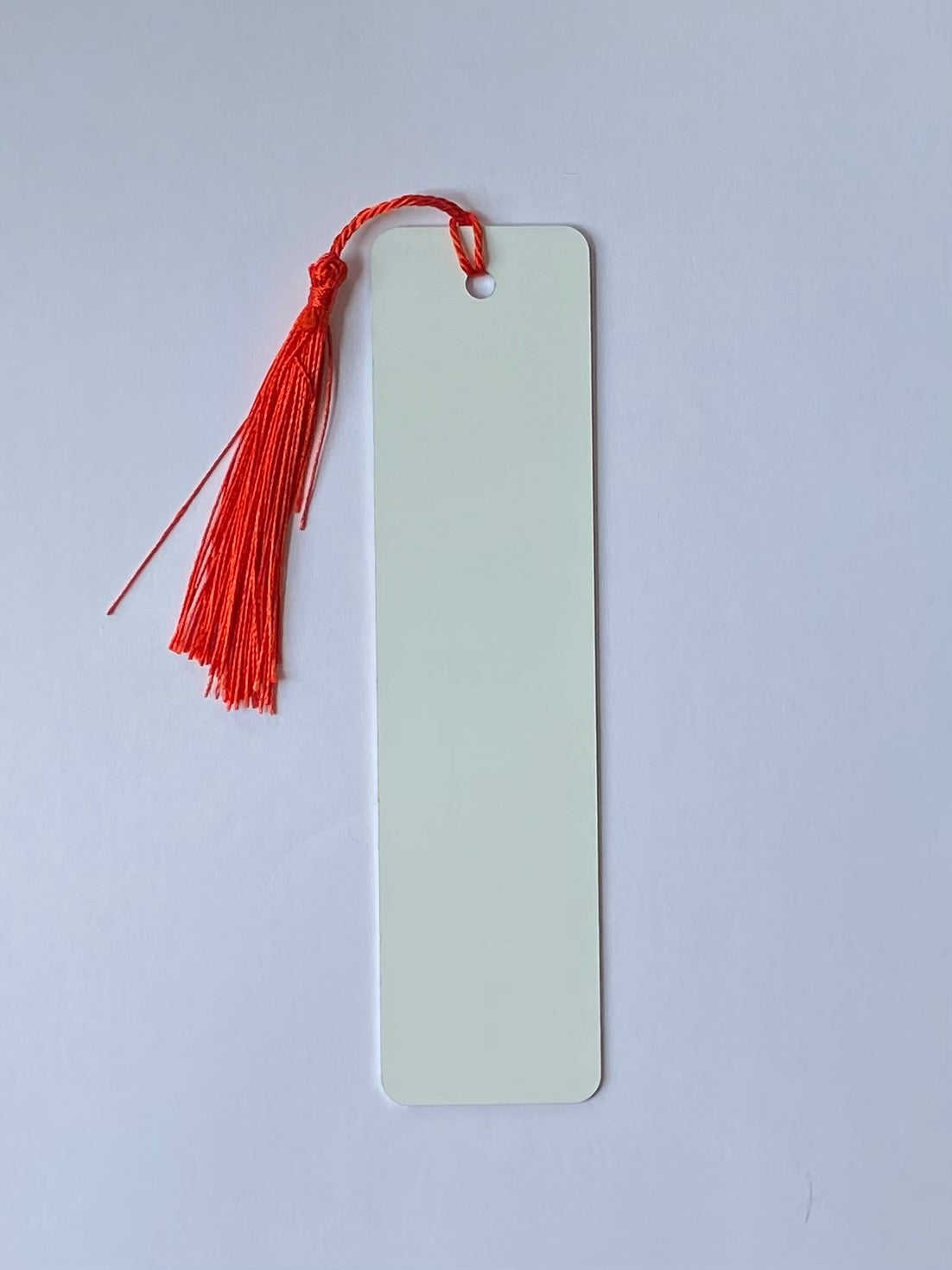 Sublimation Bookmark Double Sided 15.2cm x 3.8cm red tassel