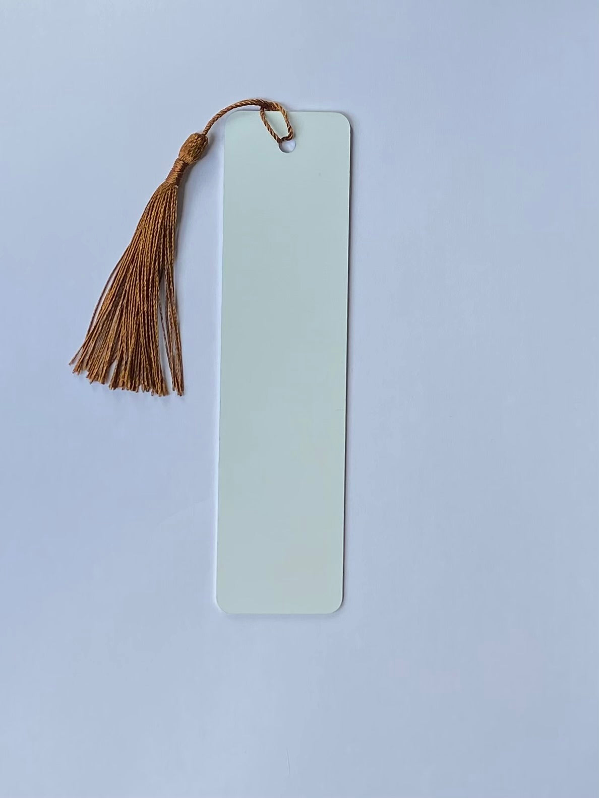 Sublimation Bookmark Double Sided 15.2cm x 3.8cm rich spice tassel