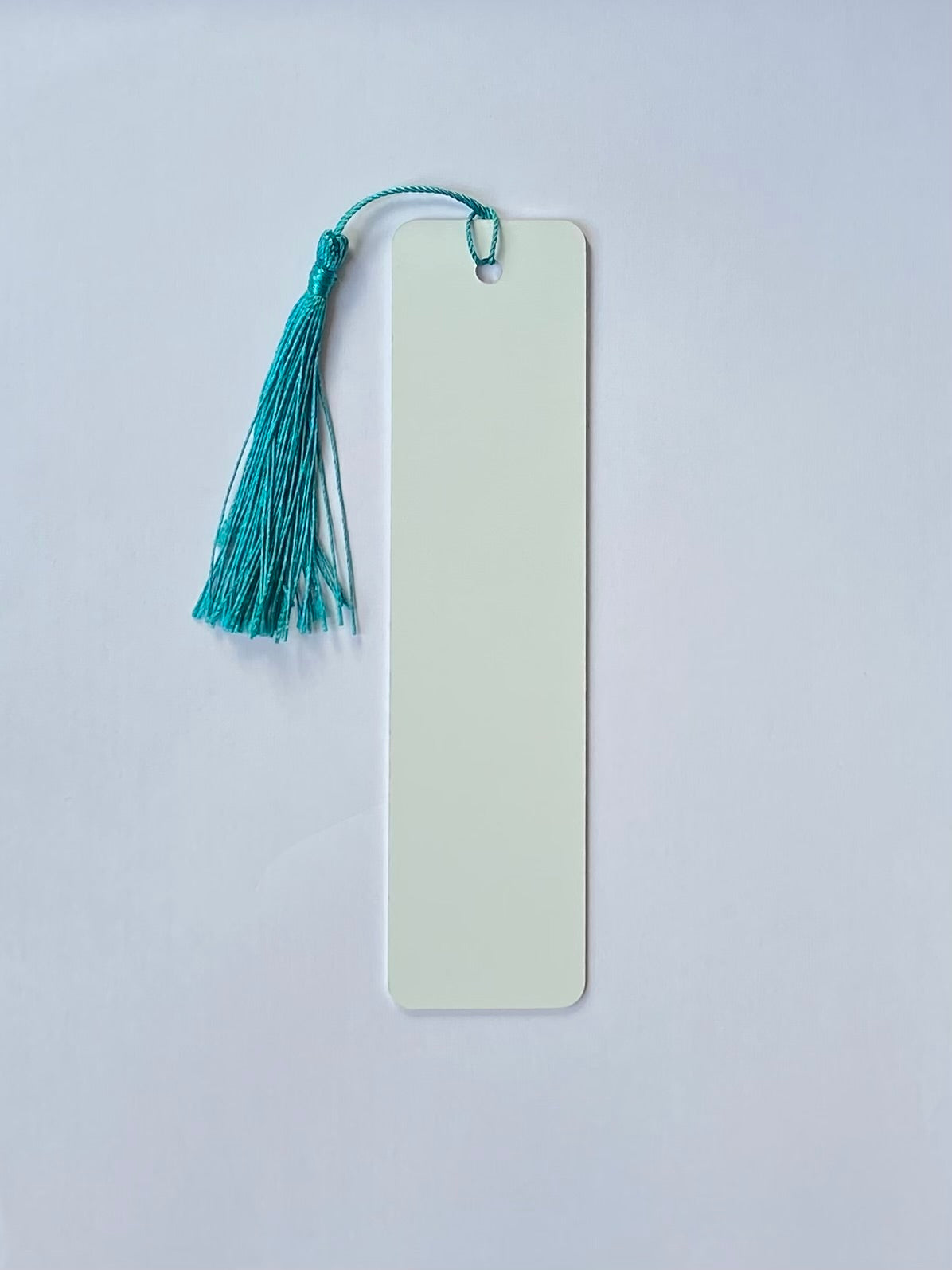 Sublimation Bookmark Double Sided 15.2cm x 3.8cm turquoise tassel