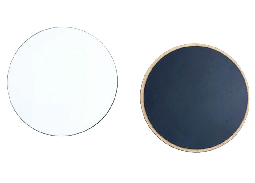 MDF sublimation fridge magnet 5.5cm round, white printable surface for photos, logos, and custom designs