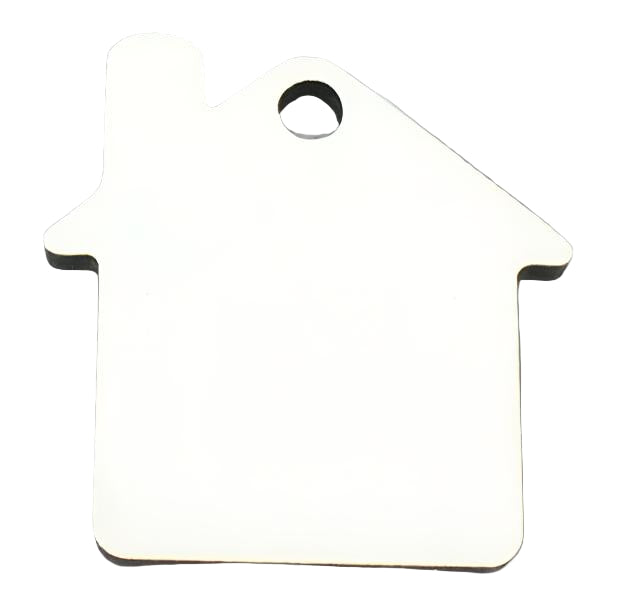 MDF Sublimation Keyrings House Double Sided - Multi Packs
