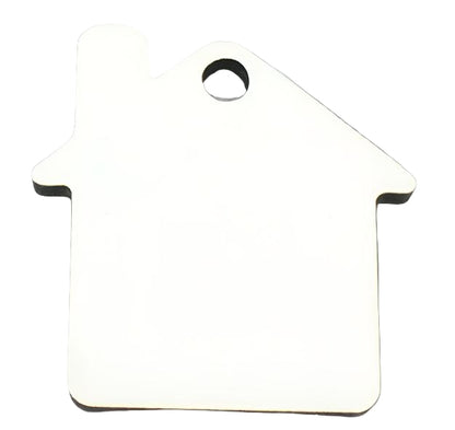 MDF Sublimation Keyrings House Double Sided - Multi Packs