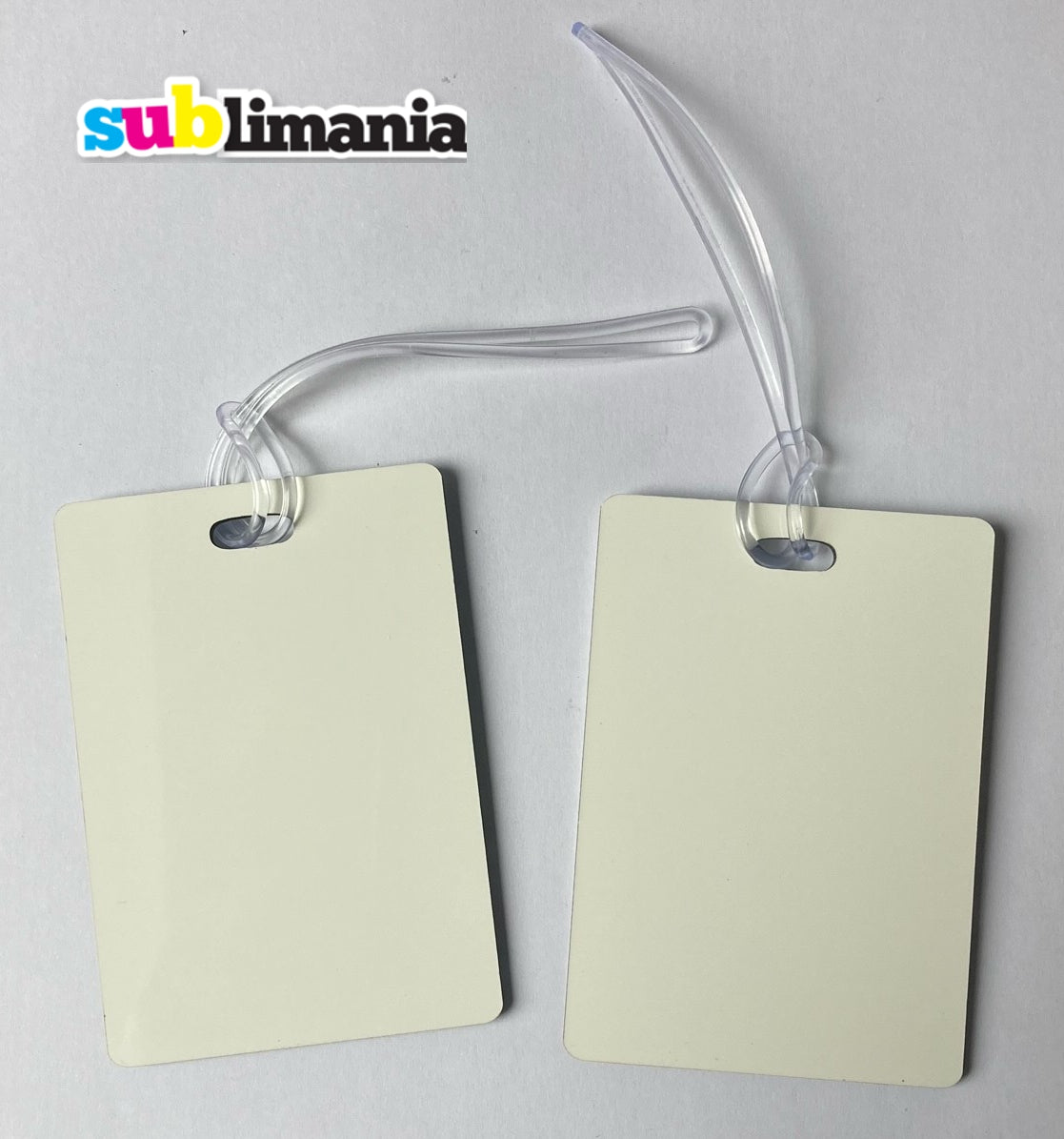 MDF Sublimation Rectangle luggage Tag Double Sided - Multi Packs