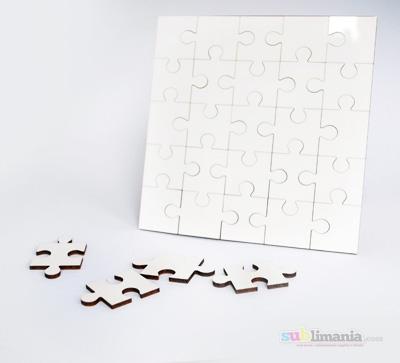 50 x  MDF Blank Sublimation Square Jigsaw Puzzle 17cm x 17cm